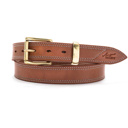 Harness Leather Belt Solid Brass Buckle | Angus Barrett Saddlery