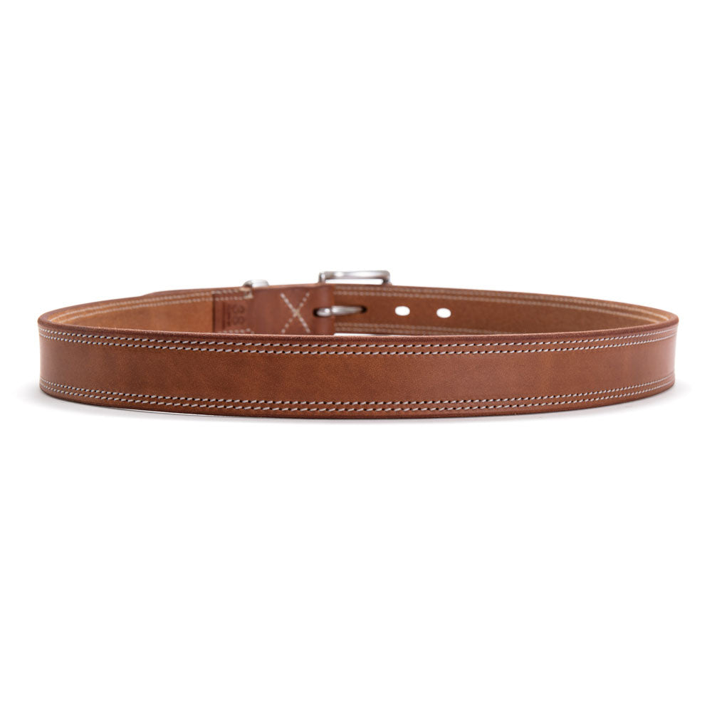 Harness Leather Belt with Stainless Steel Hardware | Angus Barrett Saddlery and Leather Goods