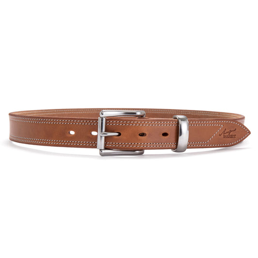 Harness Leather Belt with Stainless Steel Hardware | Angus Barrett Saddlery and Leather Goods