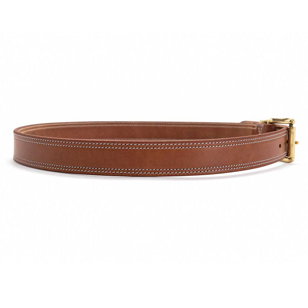 Harness Leather Belt Solid Brass Buckle | Angus Barrett Saddlery