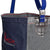 Horse Nose Bag Feeder - Navy with Mesh Side