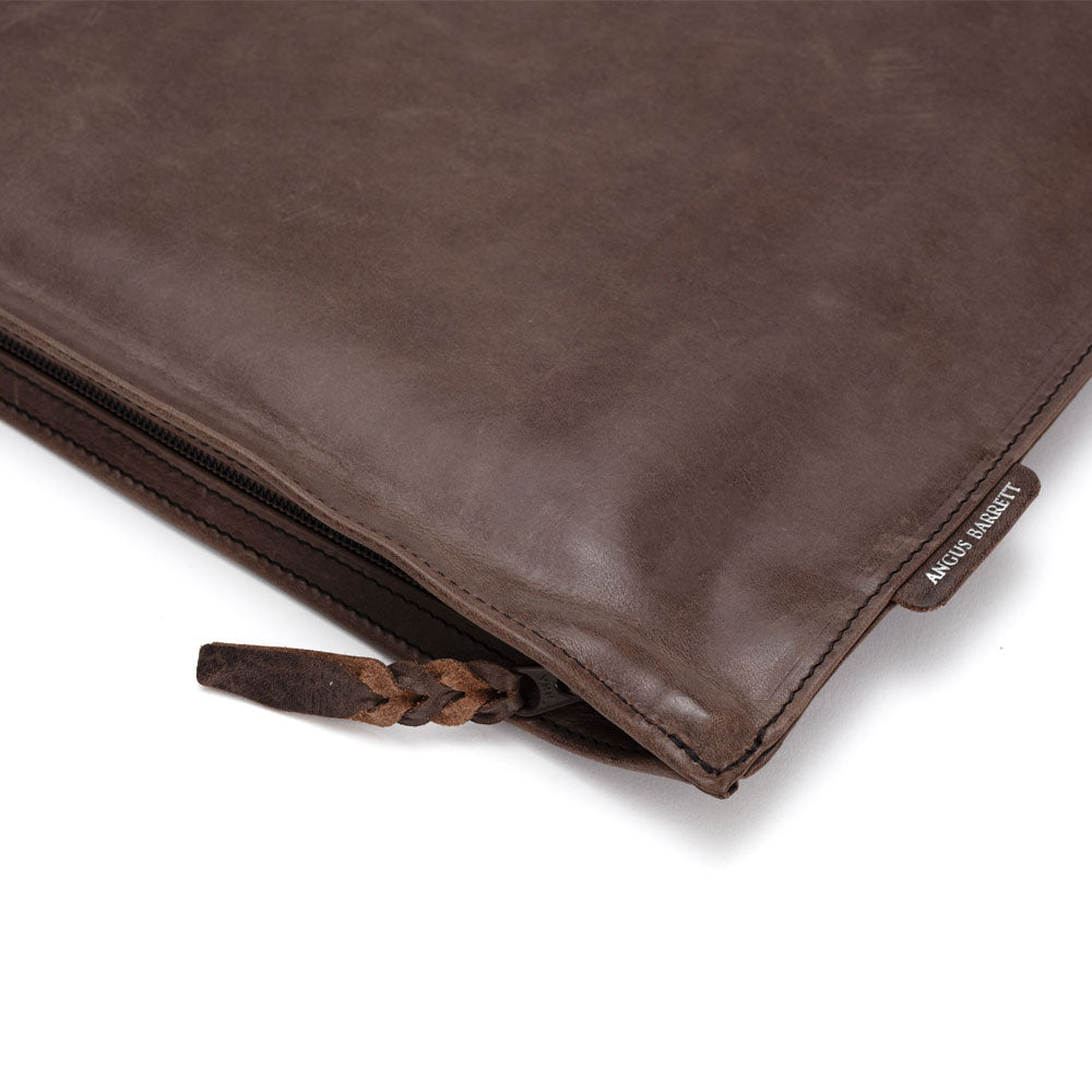 Italian Leather Document Case (Brown) | Angus Barrett Saddlery