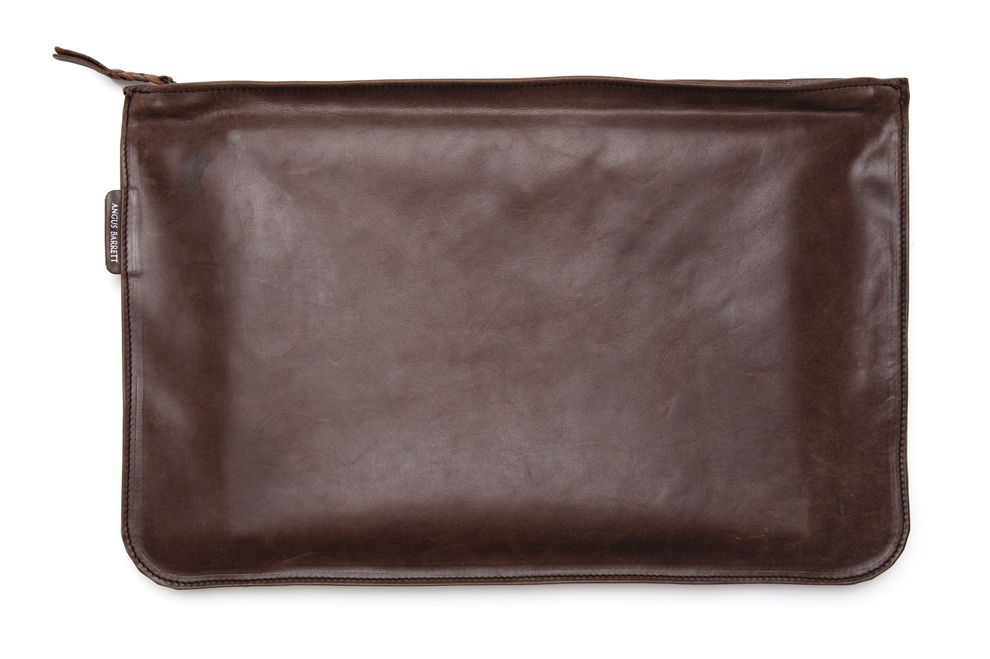 Italian Leather Document Case (Brown) | Angus Barrett Saddlery