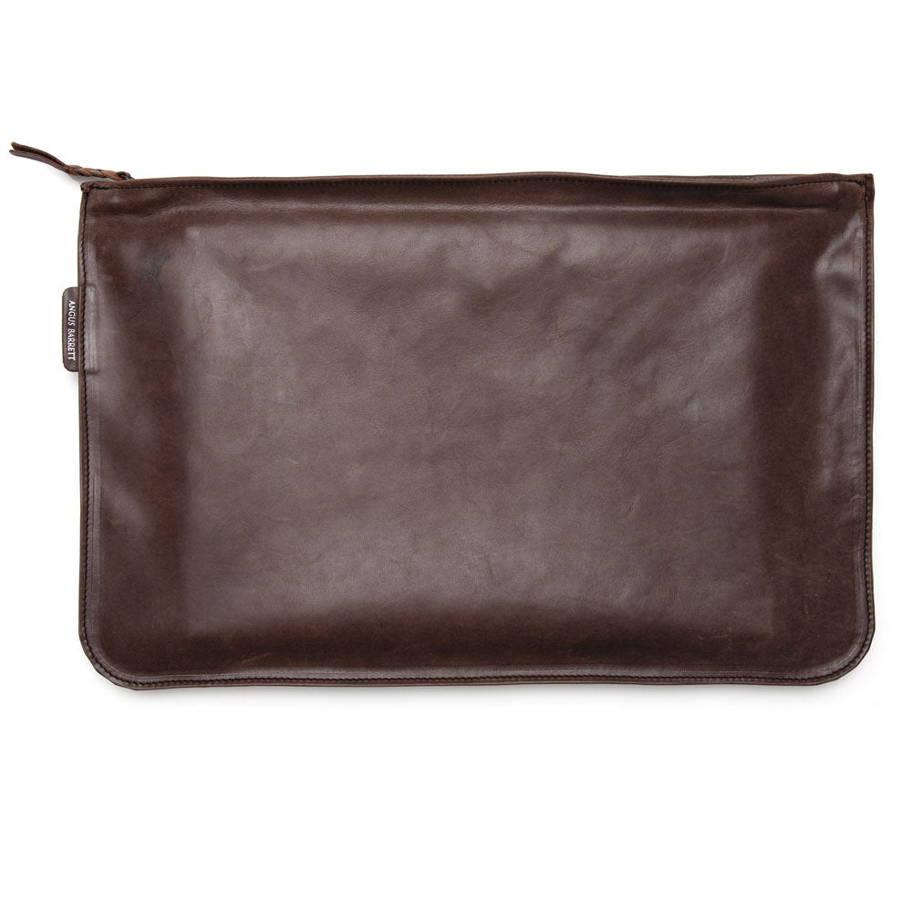 Italian Leather Document Case (Brown) | Angus Barrett Saddlery