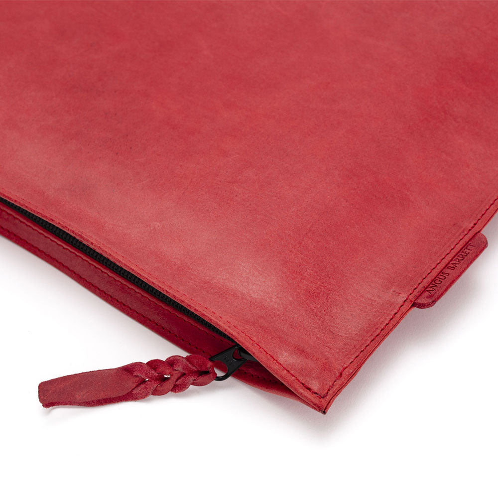 Italian Leather Red Document Case