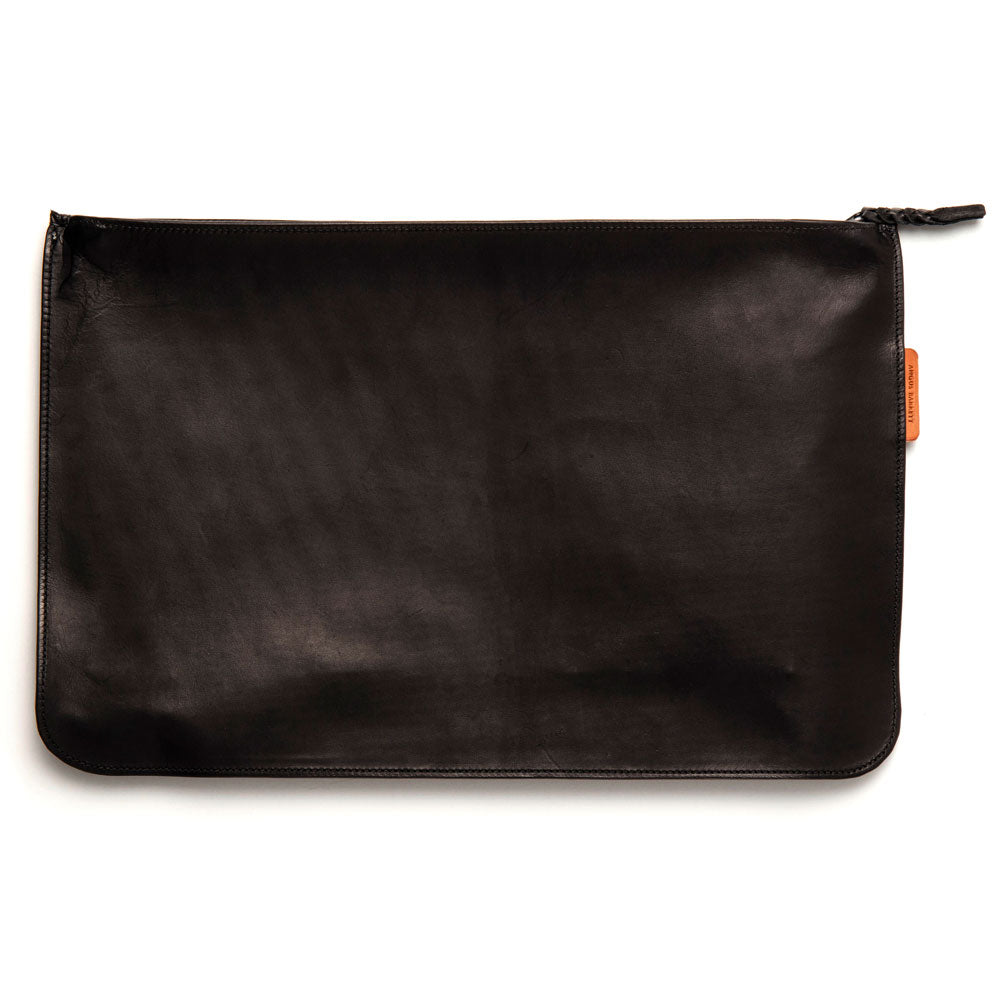 Kangaroo Leather Document Case - Black