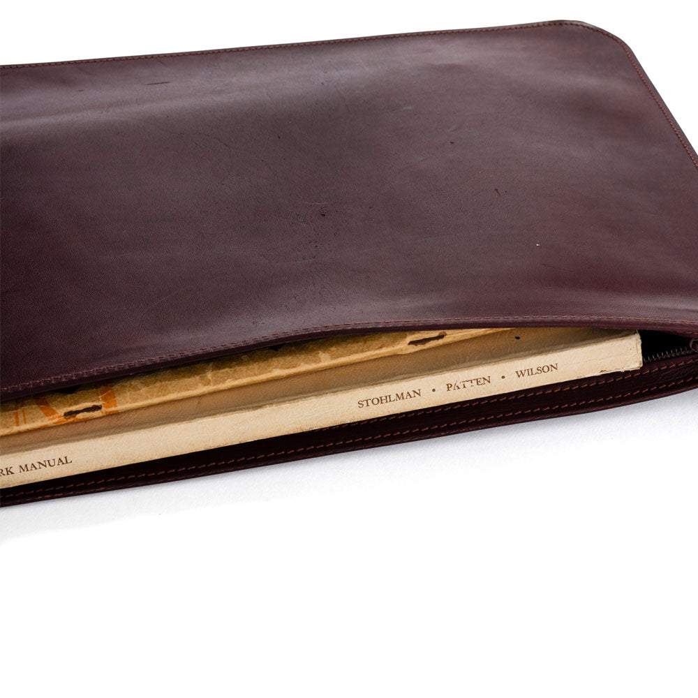 Kangaroo Leather Brown Document Case