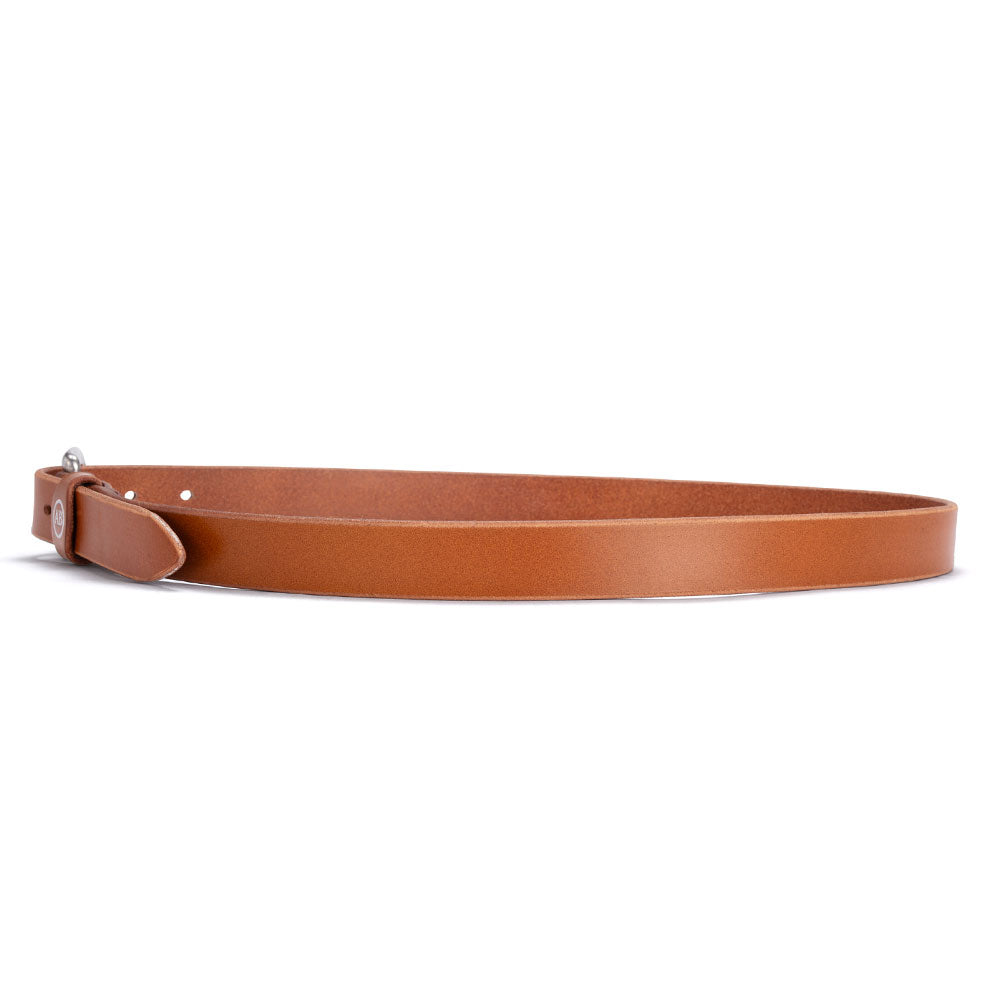 Katherine Ladies Leather Belt with Stainless Steel Buckle - Cognac