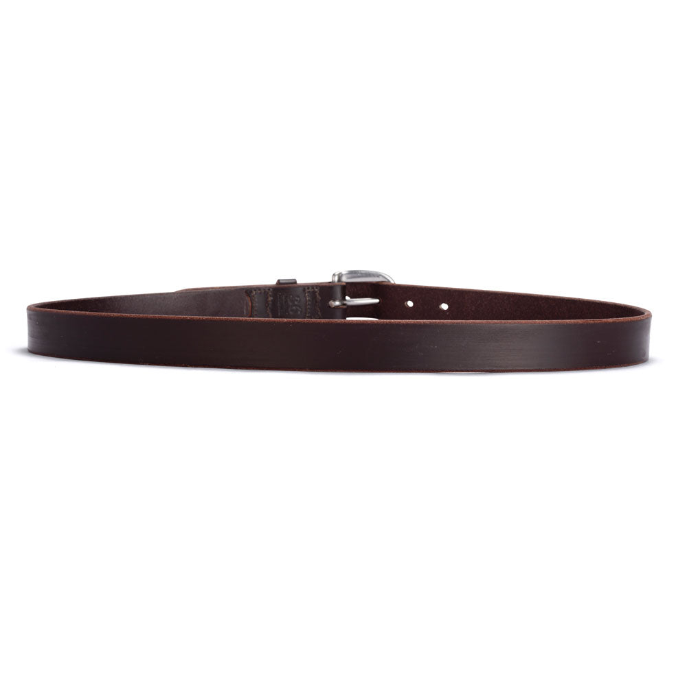 Katherine Leather Belt - Chocolate with Stainless Steel Buckle
