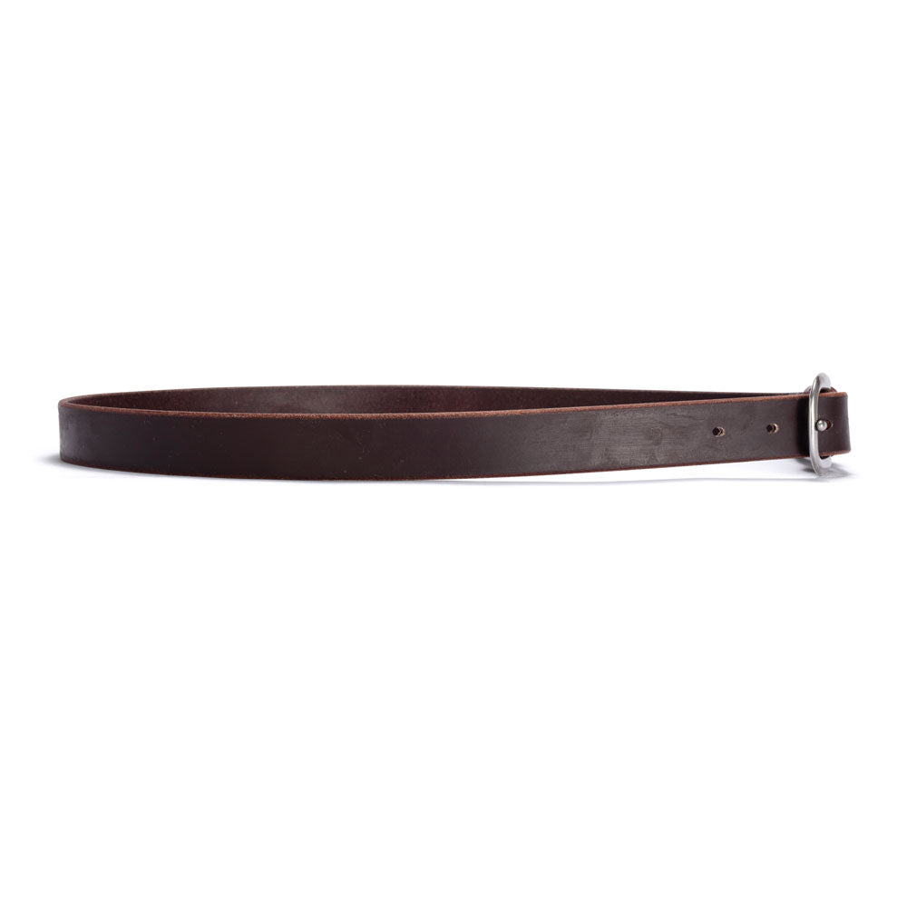 Katherine Leather Belt - Chocolate with Stainless Steel Buckle