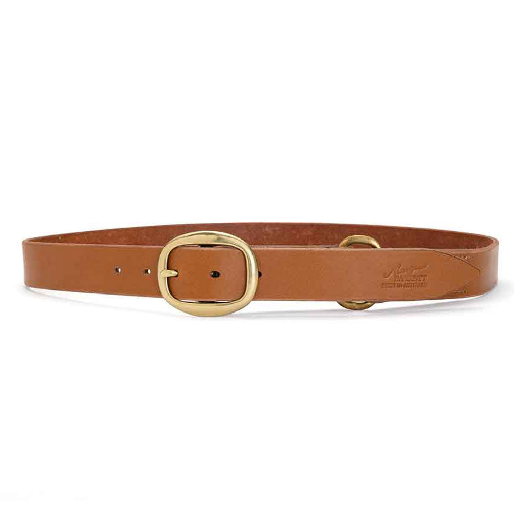 Kimberley Leather Belt with Solid Brass Buckle (Cognac) - Angus Barrett Saddlery