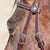 Angus Barrett Sure Fit La Pin Bridle features a beautiful shaped brow and black accented hardware