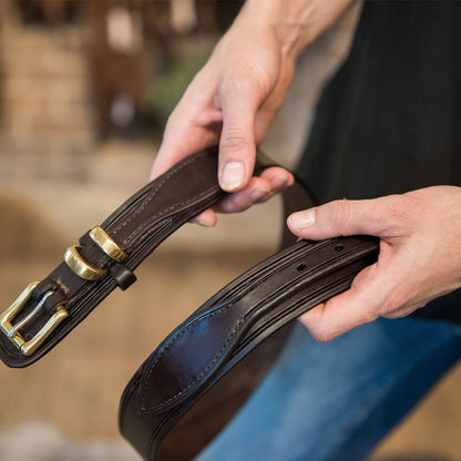 Drovers Leather Belt with Brass Buckle | Angus Barrett Saddlery