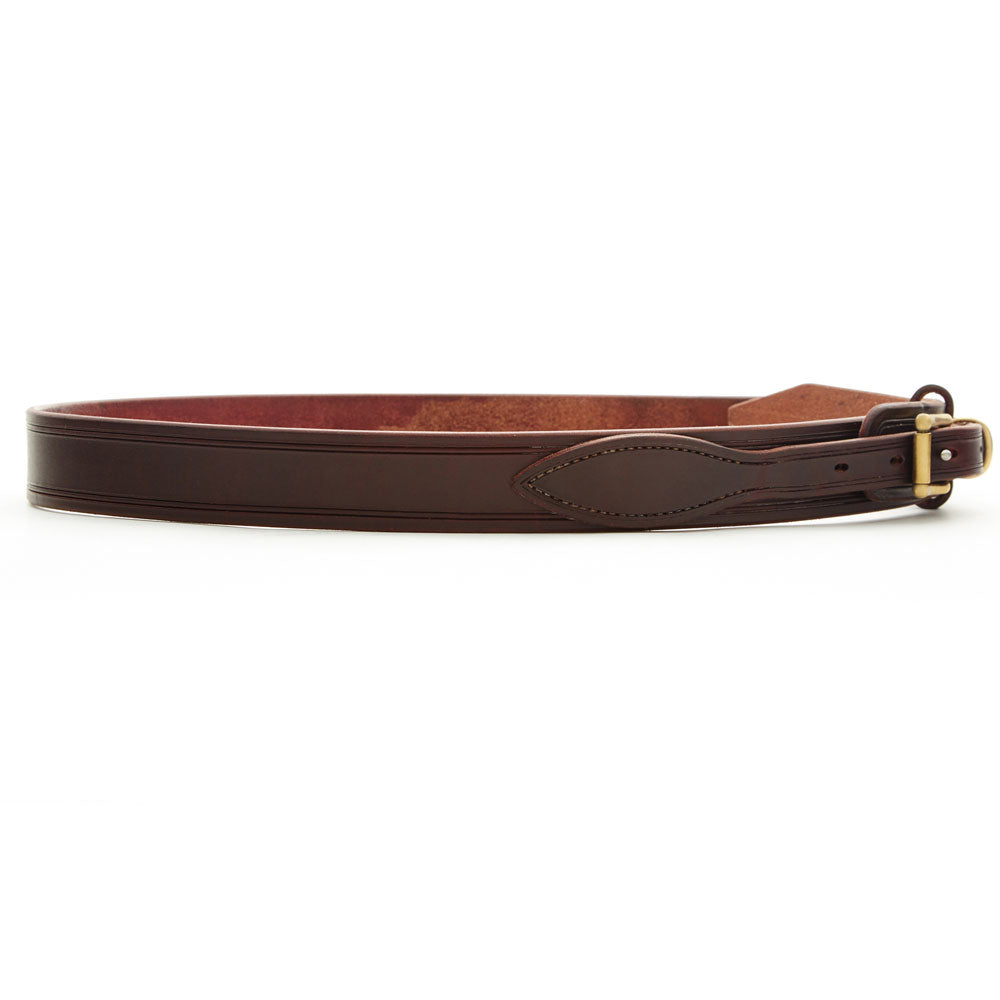 Drovers Leather Belt with Brass Buckle | Angus Barrett Saddlery