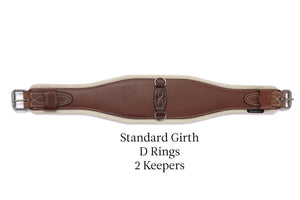 Leather Girth with Double Buckle