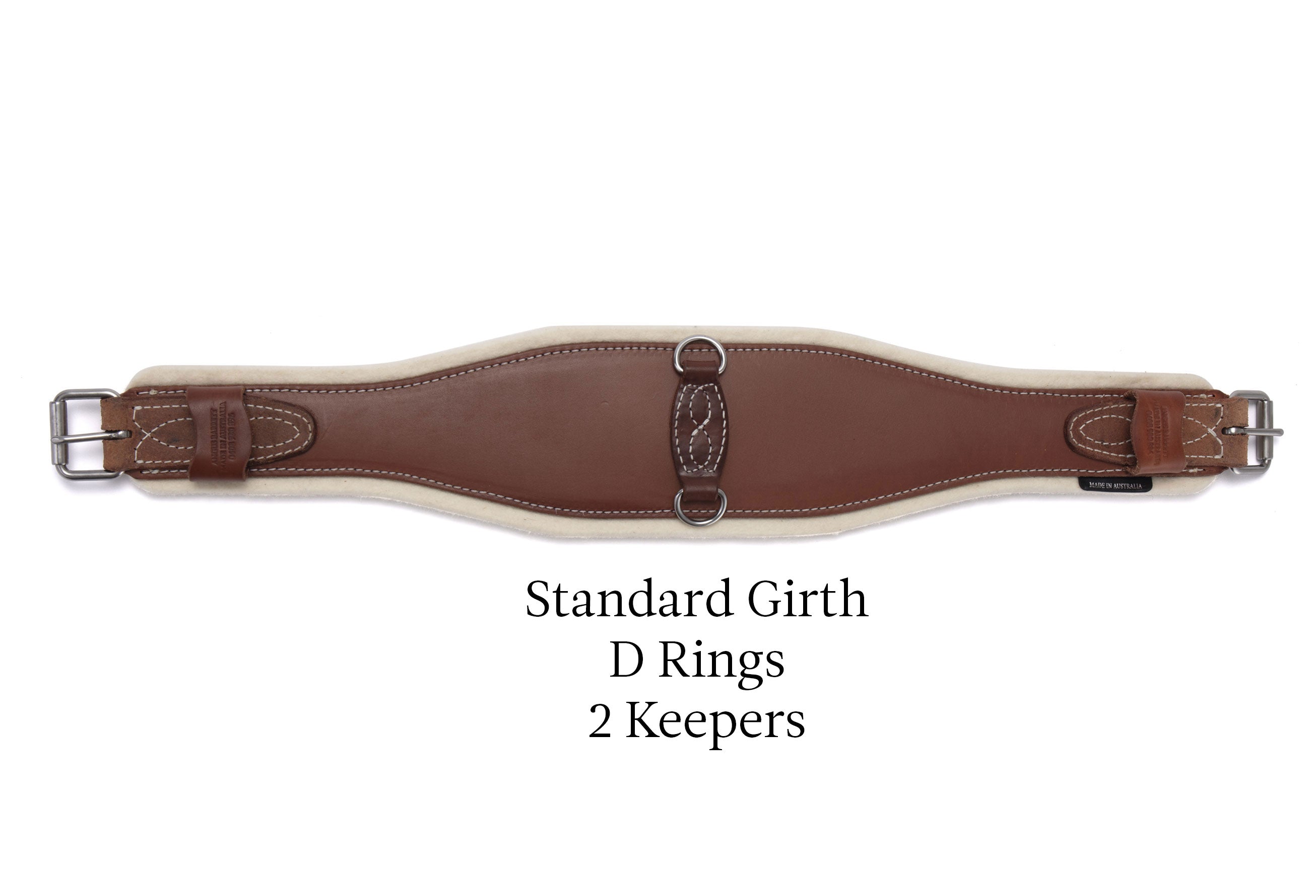 Girth 2 Leather Girth with Double Buckle - Angus Barrett Saddlery
