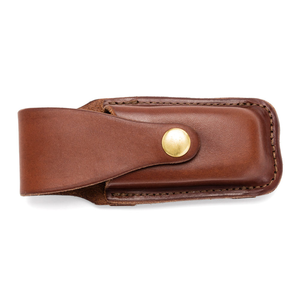 Leatherman Supertool Pocket Knife Pouch (Natural) - Angus Barrett Saddlery