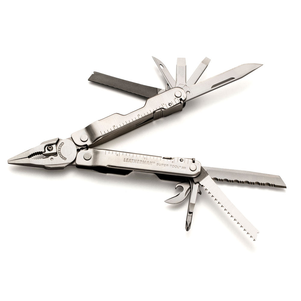 Genuine Leatherman Supertool 300 featuring 19 tools | Angus Barrett Saddlery