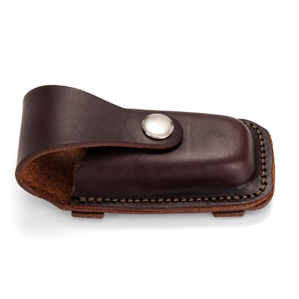 Leatherman Wave Pouch - Dark Natural with Stainless Steel Hardware