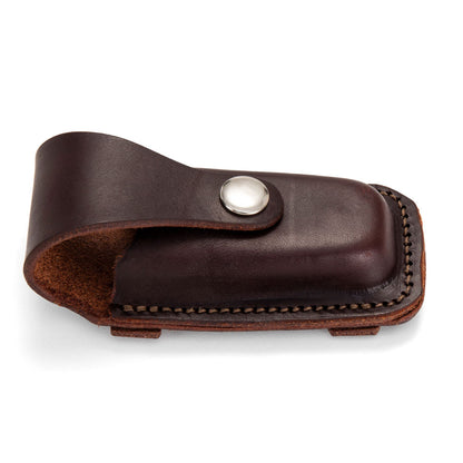 Leatherman Wave Pouch - Dark Natural with Stainless Steel Hardware