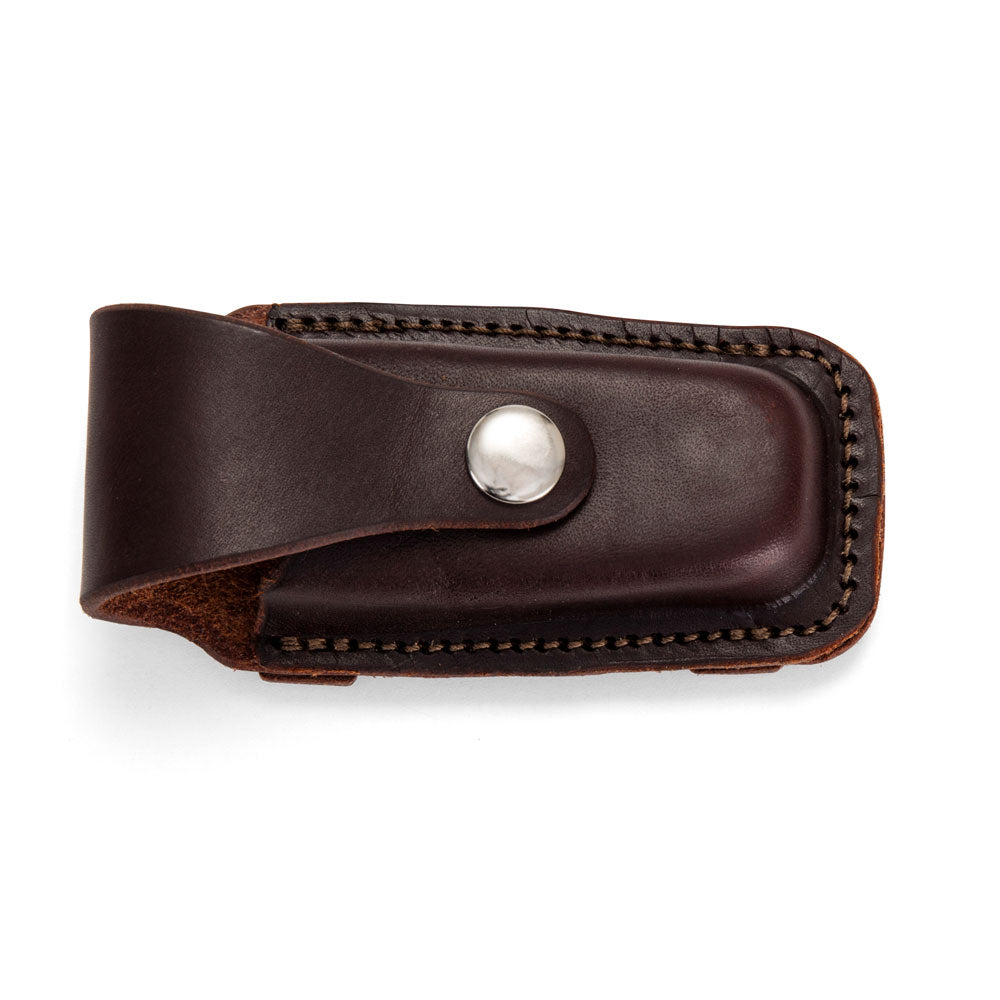 Leatherman Wave Pouch - Dark Natural with Stainless Steel Press Stud