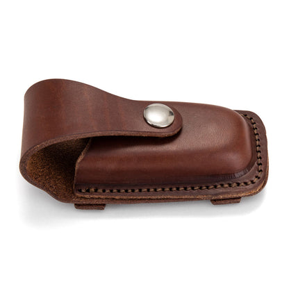 Leatherman Wave Pouch - Natural with Stainless Steel Hardware - Top View