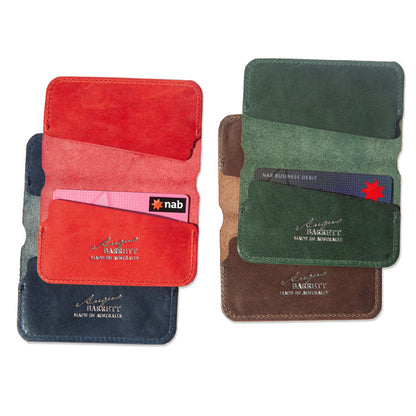 Angus Barrett Saddlery Little Yarra Men's Brown Leather Wallet - Italian Leather 