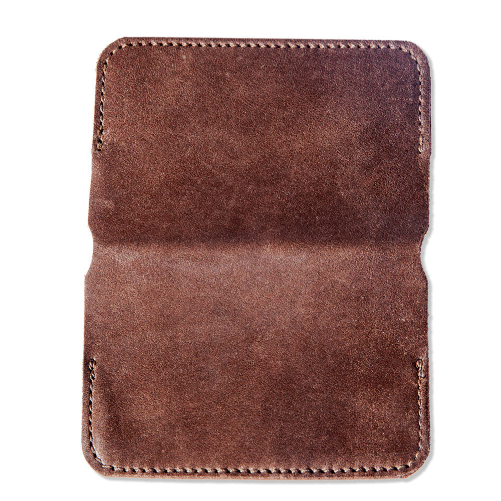 Angus Barrett Saddlery Little Yarra Men's Brown Leather Wallet - Italian Leather 
