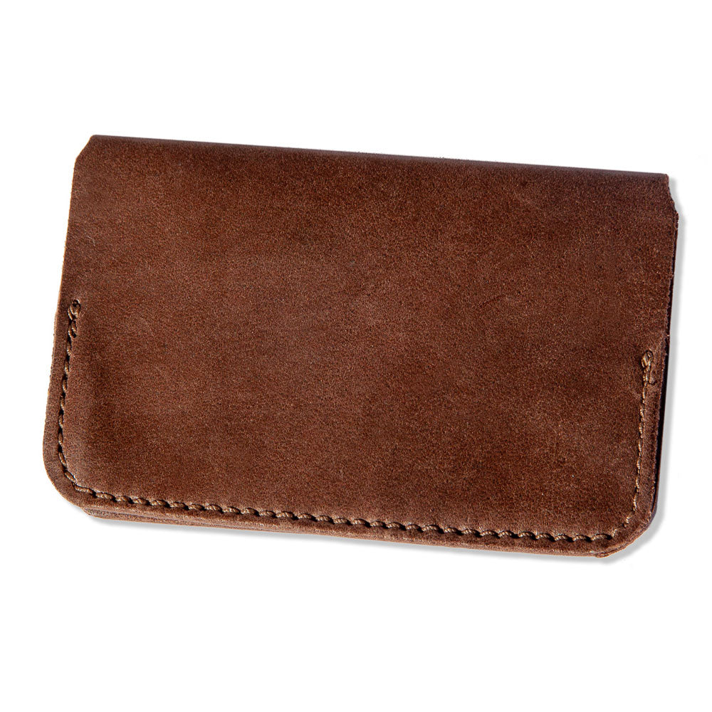 Angus Barrett Saddlery Little Yarra Men's Brown Leather Wallet - Italian Leather 
