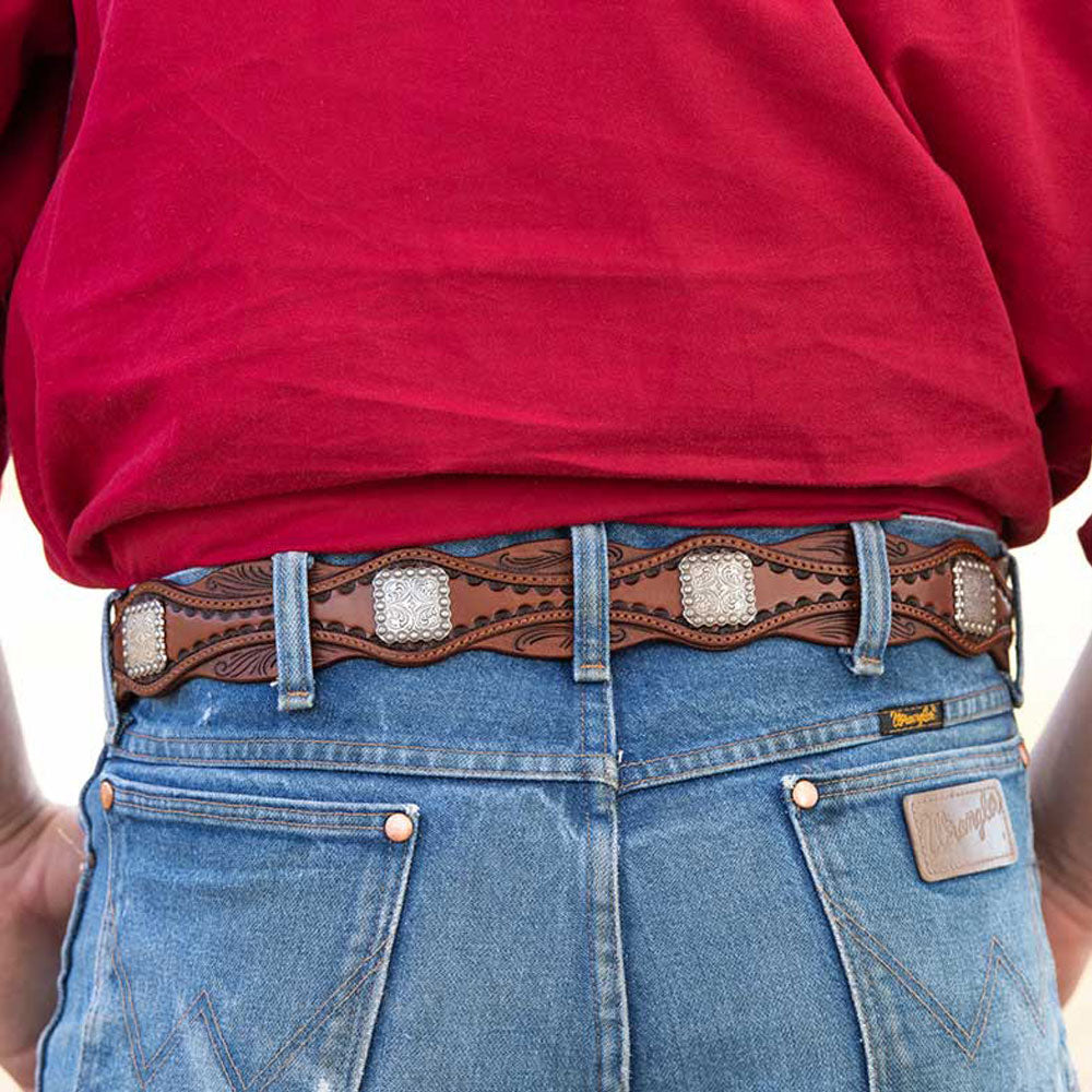 Mustang Leather Cowboy Belt | Angus Barrett Saddlery