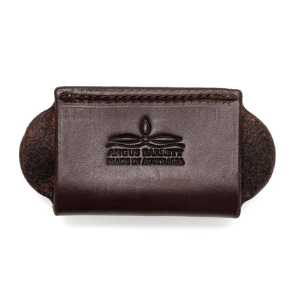 Hand Carved Pocket Knife Pouch - Back View