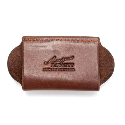 Hand Carved Open End Leather Pocket Knife Pouch (Natural) | Angus Barrett Saddlery