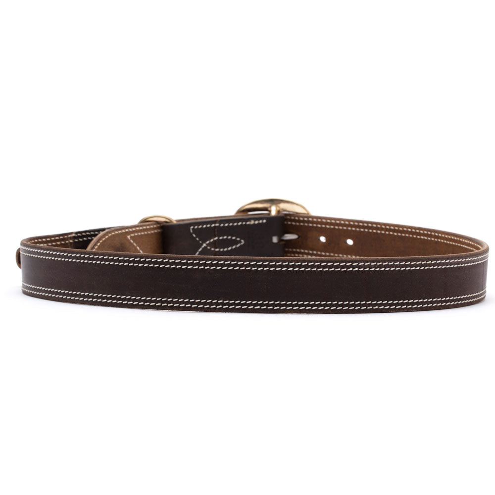 Ringers Leather Belt with Pocket Knife Pouch - Angus Barrett Saddlery