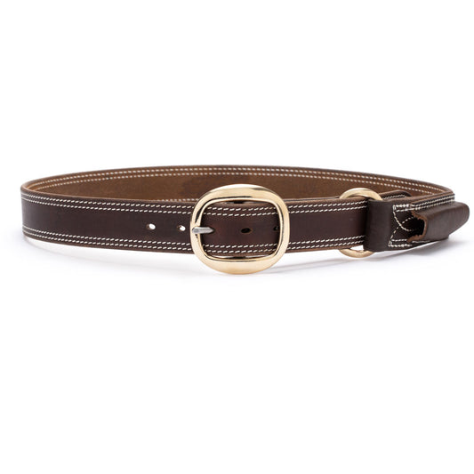 Ringers Leather Belt with Pocket Knife Pouch - Angus Barrett Saddlery