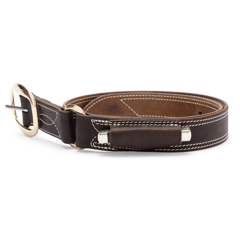 Ringers Leather Belt with Pocket Knife Pouch - Angus Barrett Saddlery