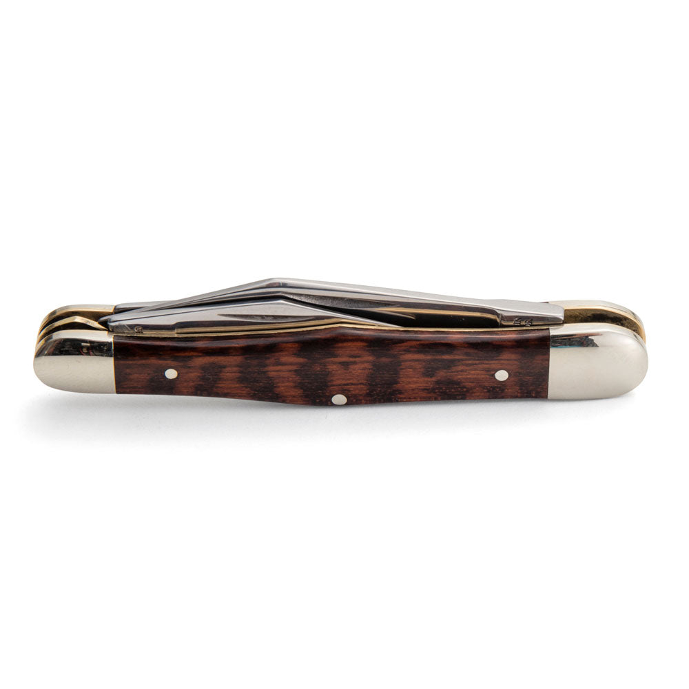 Robert Klaas 3 Blade Pocket Knife with Genuine Snakewood Handle - Made for Angus Barrett