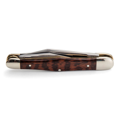 Robert Klaas 3 Blade Pocket Knife with Genuine Snakewood Handle - Made for Angus Barrett