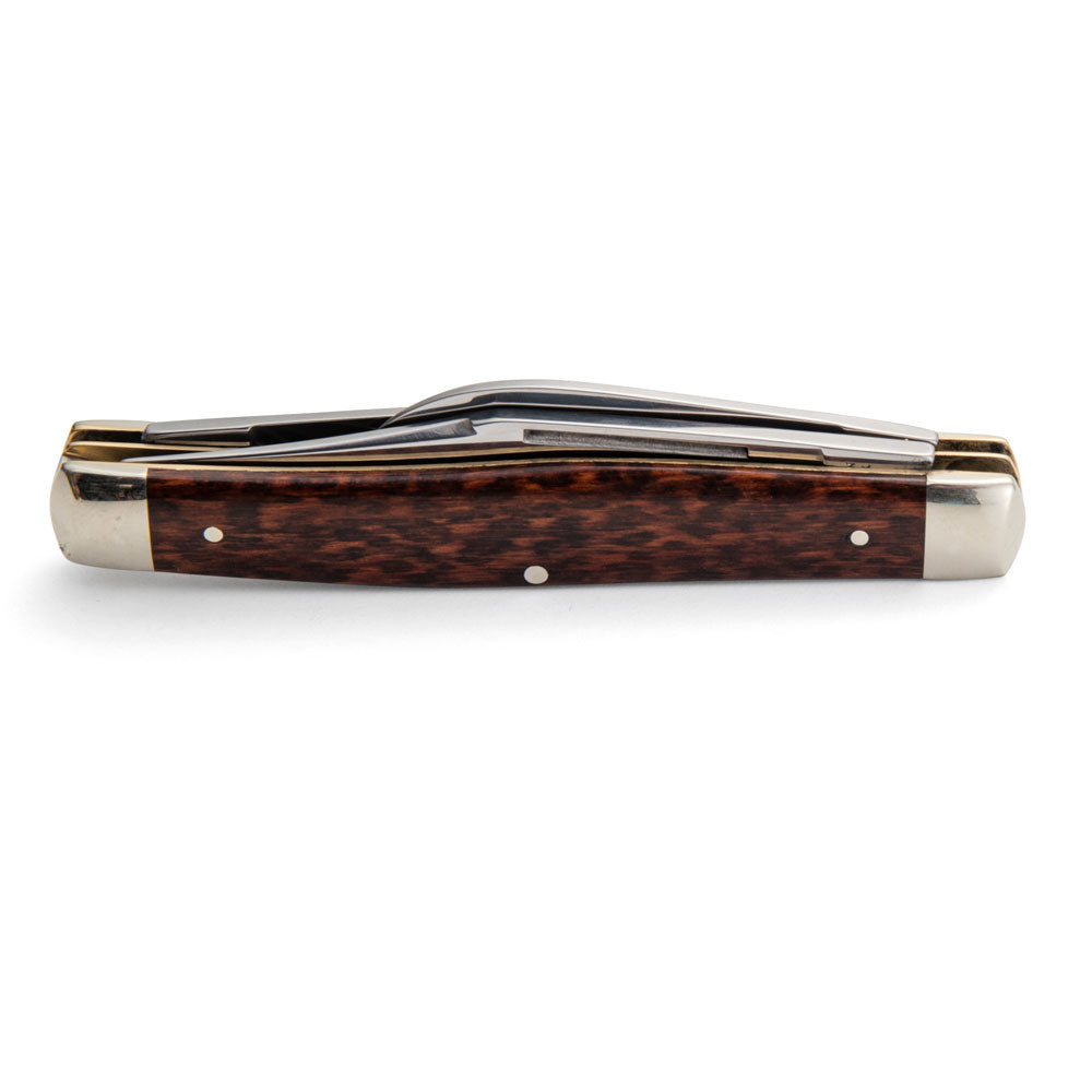 Robert Klaas 3 Blade Pocket Knife with Genuine Snakewood Handle - Made for Angus Barrett