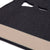 Classic Long Saddle Pad with Charcoal Felt and Beige Canvas Trim