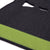 Classic Long Saddle Pad with Charcoal Felt and Lime Green Canvas Trim