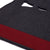 Classic Long Saddle Pad with Charcoal Felt and Maroon Canvas Trim