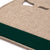 Classic Long Saddle Pad with Tan Felt and Dark Green Canvas Trim