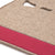 Classic Long Saddle Pad with Tan Felt and Pink Canvas Trim