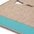 Classic Long Saddle Pad with Cowboy Tan Felt and Turquoise Canvas Trim