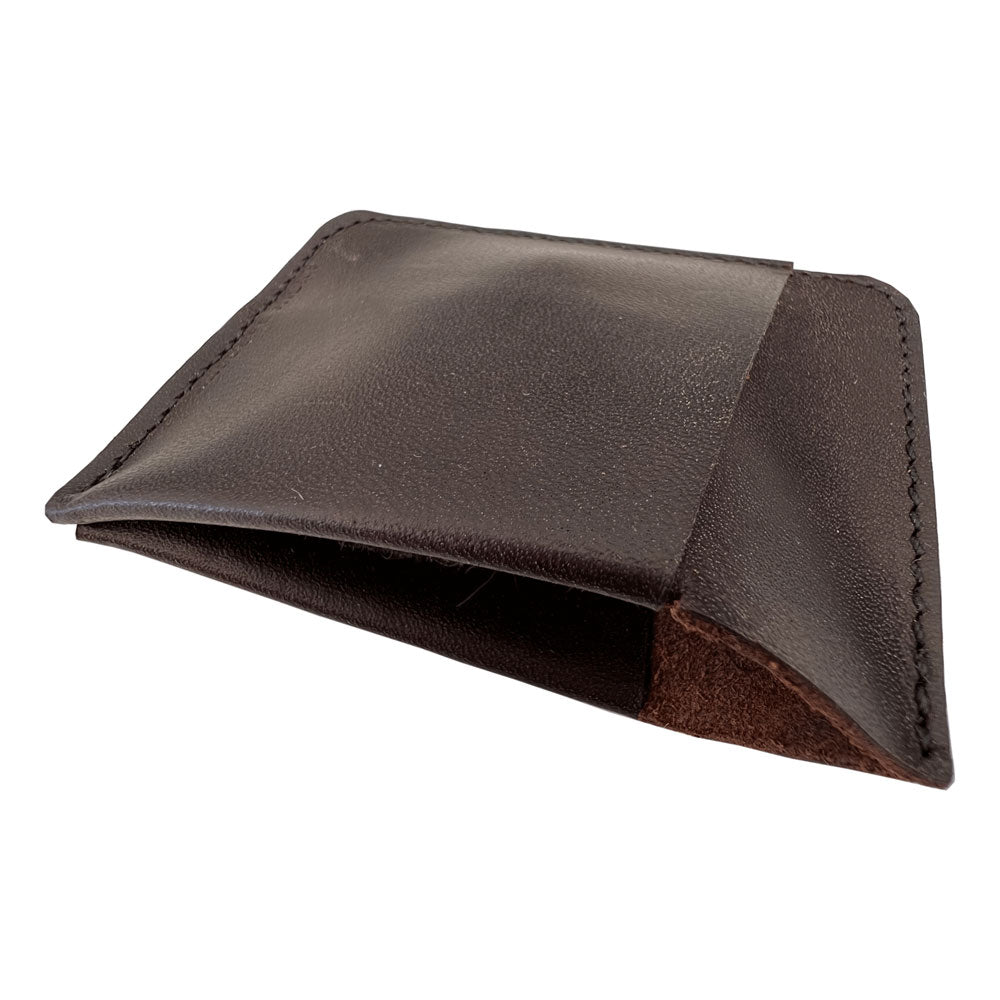 The Slip Leather Wallet - Brown Bovine Leather | Angus Barrett Saddlery