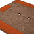 Super Thick Saddle Pad with Brown Felt and Burnt Orange Canvas Trim