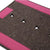 Super Thick Saddle Pad with Brown Felt and Pink Canvas Trim