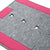 Super Thick Saddle Pad with Grey Felt and  Pink Canvas Trim