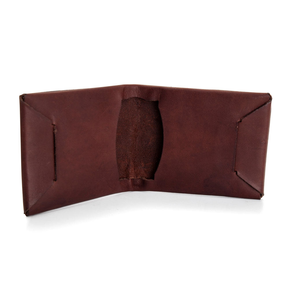 The 'Mick" Bi-Fold Men's Leather Wallet (Brown) | Angus Barrett Saddlery