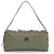 Weekend Warrior Travel Bag - Green Canvas with Chocolate Brown Leather Trim